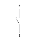 Contact auxiliar, 1EB WITH SCREW TERMINALS