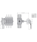 SHAFT EXTENSION FOR DOOR COUPLING HANDLE GLX61, GLX61B, GLX61CB. 150MM LONG. □10MM