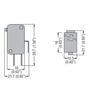 Contact auxiliar FOR Separator TYPES GE0160E, GE0200E, GE0160ET4, GE0200ET4, GE1600E AND GE1600ET4, 1NO/1NC CHANGEOVER/SPDT