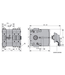 Separator tripolar cu protectie fuzibila (UL98). 60A. J UL FUSE TYPE. CENTRAL COMMAND POLE