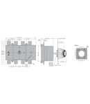 Separator tetrapolar,pentru aplicatii fotovoltaice, DIRECT OPERATING AND DOOR COUPLING VERSION, 1250A