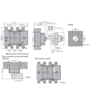 Separator tetrapolar,pentru aplicatii fotovoltaice UP TO 850A 1000VDC (DC21B), DIRECT OPERATING AND DOOR COUPLING VERSION, 160A