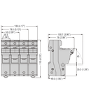 Suport fuziblie cu montaj pe sina recunoscute si certificate CSA, FOR 14X51MM FUSES. 50A RATED CURRENT AT 690VAC, 1P+N. WITHOUT STATUS INDICATOR. 2 module