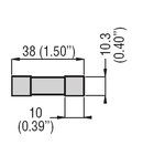 Fuzibile pentru  aplicatii fotovoltaice, FOR 10X38MM FUSES. 30KA BREAKING CAPACITY AT 1000VDC, 4A