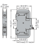 Siguranta automata, 1P - 10KA. 1 MODULE, Curba declansare C, 1A