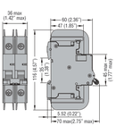 Siguranta automata, 1P - 10KA. 2 module, Curba declansare C, 2A