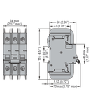 Siguranta automata, 1P - 10KA. 3 MODULES, Curba declansare C, 1.6A