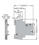 Contact auxiliar, SIDE MOUNT, 1 CHANGEOVER