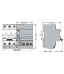 RESIDUAL BLOCK, 3P - TYPE A, 40A (IΔn 300mA)