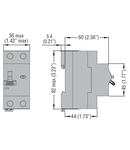 Siguranta automata cu protectie diferentiala si supracurent, 10KA. 2 module, 1P+N - TYPE AC, 06A