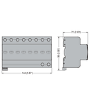 Descarcator tip 1 si 2 modnobloc, IEC IMPULSE CURRENT IIMP (10/350ΜS) 25KA PER POLE, 3P+N. Cu contact comanda de la distanta