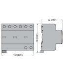 Descarcator tip 1 si 2 modnobloc, IEC IMPULSE CURRENT IIMP (10/350ΜS) 25KA PER POLE, 3P. Cu contact comanda de la distanta