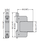 Descarcator tip 2 cu cartus, RATED DISCHARGE CURRENT IN (8/20MS) 20KA PER POLE, 1P. Cu contact comanda de la distanta