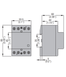 Contactor modular pentru iluminat,  40A AC1, 24VAC/DC (3NO+1NC)