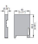 SPACER, 1/2 MODULE WIDE