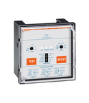 EARTH LEAKAGE RELAY WITH 2 OPERATION THRESHOLDS, FLUSH MOUNT. EXTERNAL CT. FAIL SAFE, 110VAC/DC-240VAC-415VAC