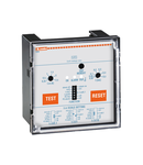 EARTH LEAKAGE RELAY WITH 2 OPERATION THRESHOLDS, FLUSH MOUNT. EXTERNAL CT. FAIL SAFE. FLAG INDICATOR, 110VAC/DC-240VAC-415VAC