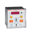 EARTH LEAKAGE RELAY WITH 2 OPERATION THRESHOLDS, FLUSH MOUNT. EXTERNAL CT. FAULT CURRENT MEASUREMENT. DIGITAL DISPLAY. FAIL SAFE. FLAG INDICATOR, 24-48VAC/DC