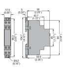 Releu de timp multifunctional. MULTISCALE. MULTItensiune. 1 RELAY OUTPUT WITH NFC TECHNOLOGY AND APP. MODULAR VERSION, 12…240VAC/DC