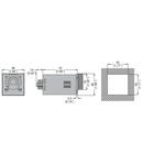 Releu de timp ON DELAY. MULTISCALE AND MULTItensiune, PLUG-IN AND FLUSH MOUNT VERSION 48X48MM, 24VAC/DC, 110VAC, 220…240VAC