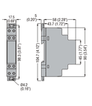 Releu trifazat pentru monitorizate tensiune, WITHOUT NEUTRAL, Lipsa faza AND INCORRECT PHASE SEQUENCE, 208…480VAC 50/60HZ