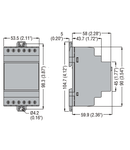 CURRENT MONITORING RELAY FOR SINGLE-PHASE SYSTEM, AC/DC MINIMUM AND MAXIMUM CURRENT CONTROL, 0.02 - 0.05 - 0.25 - 1 - 5 - 16A