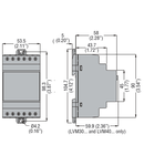 Releu monitorizare nivel, MODULAR VERSION, SINGLE-tensiune. MULTIFUNCTIONS. resetare automata, 24VAC