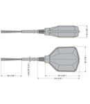 Plutitor, cablu pvc, 3metri lungime