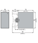 START-UP PRIORITY CHANGE RELAYS, PLUG-IN VERSION, 2 OUTPUTS. AC SUPPLY tensiune, 110VAC