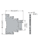 SLIM ELECTROMECHANICAL RELAY ASSEMBLED ON THE SOCKET, 24VAC/DC, 6A, 1 C/O CONTACT, SCREW TERMINALS