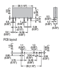 SLIM ELECTROMECHANICAL RELAY, 12VDC, 6A, 1 C/O CONTACT. 12VAC/DC CONTROL WHEN ON HR1XS024 OR HR1XS024S SOCKET