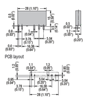 SLIM ELECTROMECHANICAL RELAY, 24VDC, 6A, 1 C/O CONTACT. 24VAC/DC CONTROL WHEN ON HR1XS024 OR HR1XS024S SOCKET