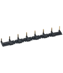 8-POLE PARALLEL BUSBAR - BLACK - FOR SOCKETS WITH SCREW TERMINALS