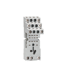 Socul pentru releu cu 2 C/O CONTACTS, SCREW TERMINALS, CONTACT TERMINALS ALL ON UPPER SIDE