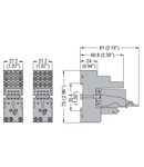 Socul pentru releu cu 4 C/O CONTACTS, SCREW TERMINALS, CONTACT TERMINALS ALL ON UPPER SIDE