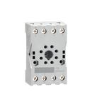 SOCKET FOR RELAY FOR FITTING ON DIN RAIL OR WITH SCREWS, 8-PIN FOR HR70 2C... SCREW TERMINALS