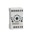 SOCKET FOR RELAY FOR FITTING ON DIN RAIL OR WITH SCREWS, 11-PIN FOR HR70 2C... SCREW TERMINALS