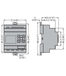 MICRO PLCS, BASE MODULE, AUXILIARY SUPPLY tensiune 24VDC, 8/4 RELAY