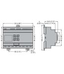 MICRO PLCS, BASE MODULE, AUXILIARY SUPPLY tensiune 24VDC, 12/8 RELAY