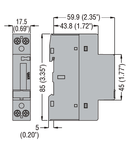 Contor monofazat, NON EXPANDABLE, MECHANICAL METER WITH MECHANICAL DISPLAY, 32A DIRECT CONNECTION, 1U