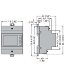 MODULAR LCD MULTIMETER, NON EXPANDABLE, BACKLIGHT LCD ICON DISPLAY, RS485 PORT, AUXILIARY SUPPLY 100-240VAC/115-250VDC. MULTILANGUAGE: ITALIAN, ENGLISH, FRENCH, GERMAN, SPANISH AND PORTUGUESE