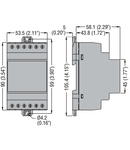 Ampermetru monofazat, 1 CURRENT VALUE, 1 MAX CURRENT VALUE, 1 MIN CURRENT VALUE. RELAY OUTPUT WITH CONTROL AND PROTECTION FUNCTIONS