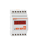 Frecventz metru monofazat, 1 FREQUENCY VALUE, 1 MAX FREQUENCY VALUE, 1 MIN FREQUENCY VALUE. RELAY OUTPUT WITH CONTROL AND PROTECTION FUNCTIONS.