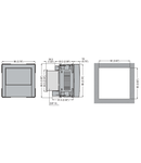 FLUSH-MOUNT LCD MULTIMETER, EXPANDABLE, GRAPHIC 128X80 PIXEL LCD, WITH HARMONIC ANALYSIS, AUXILIARY SUPPLY 12-24-48VDC