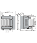 MEASUREMENT TRANSDUCER, HARMONIC ANALYSIS, 4 CHANNELS, AUXILIARY SUPPLY 100-440VAC/110-250VDC, RS232/RS485 PORTS