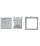 FLUSH-MOUNT LED MULTIMETER, NON EXPANDABLE, 47 ELECTRICAL PARAMETERS, BASIC VERSION, AUXILIARY SUPPLY 208-240VAC