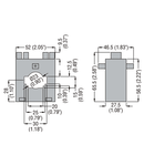 Transformator de curent, SOLID-CORE, FOR Ø23MM CABLE. FOR 30X10MM, 25X12,5MM, 20X15MM BUSBARS, 100A