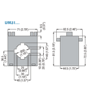 Transformator de curent, SOLID-CORE, FOR Ø30MM CABLE. FOR 40X10MM, 30X20MM, 25X25MM BUSBARS, 200A