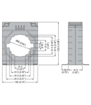 Transformator de curent, SOLID-CORE, FOR Ø66MM CABLE. FOR 80X12,5MM, 60X30MM, 50X50MM BUSBARS, 800A