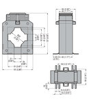 Transformator de curent, ACCURACY SOLID-CORE, FOR Ø52MM CABLE. FOR 60X20MM, 50X25MM BUSBARS, 500A